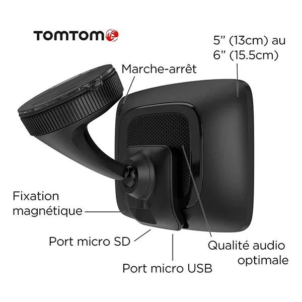 GPS TOMTOM GO ESSENTIAL 6" EUROPE 49 PAYS WIFI - TOMTOM