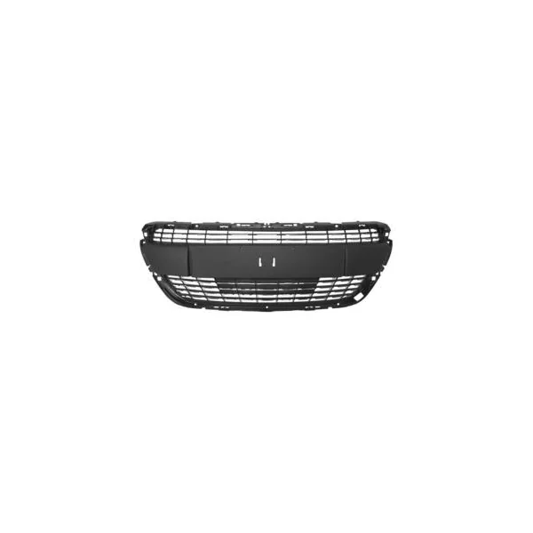 Grille calandre centrale pour PEUGEOT 208 phase 2 2015-2019, noire et chromée Mod. ALLURE, pare chocs avant