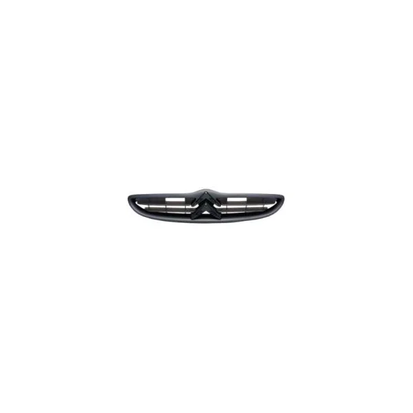 Grille calandre supérieure pour CITROËN SAXO phase 2, 1999-2003, noire, capot moteur, sans logo