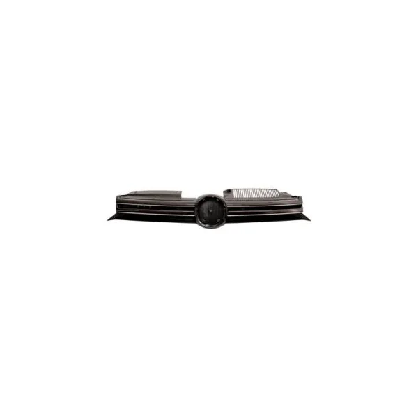 Grille calandre supérieure pour VOLKSWAGEN GOLF VI 2008-2012 noire, fermée, modèle 5 vitesses, pare chocs avant. Neuve