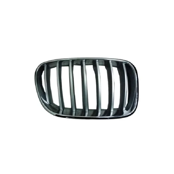 Grille de radiateur droite pour BMW X3 F25 2010-2015, lames et contour gris titane, Neuve