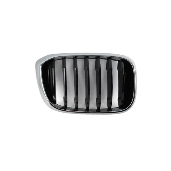 Grille de radiateur droite pour BMW X3 G01 depuis 2017, noire avec cadre chromé, Neuve
