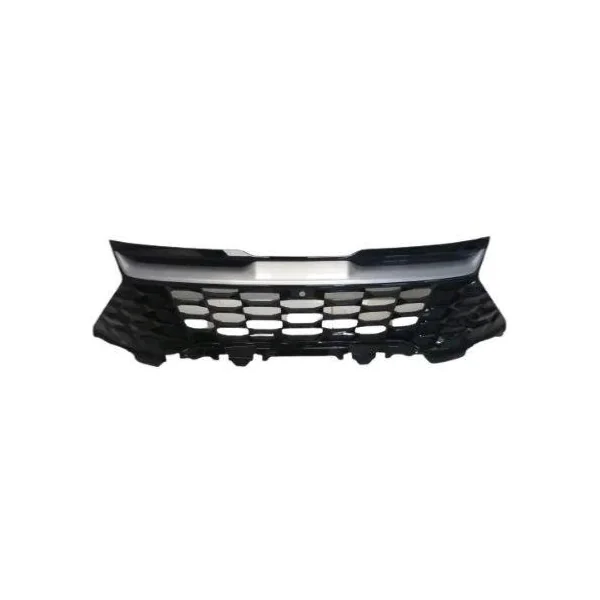 Grille de radiateur pour KIA SPORTAGE depuis 2021, noire avec moulure grise argentée, Neuve