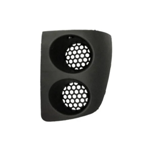 Grille gauche de pare-chocs avant pour FIAT STRADA 2005-2011, noire gaufrée, mod. STRADA TREKKING, Neuve