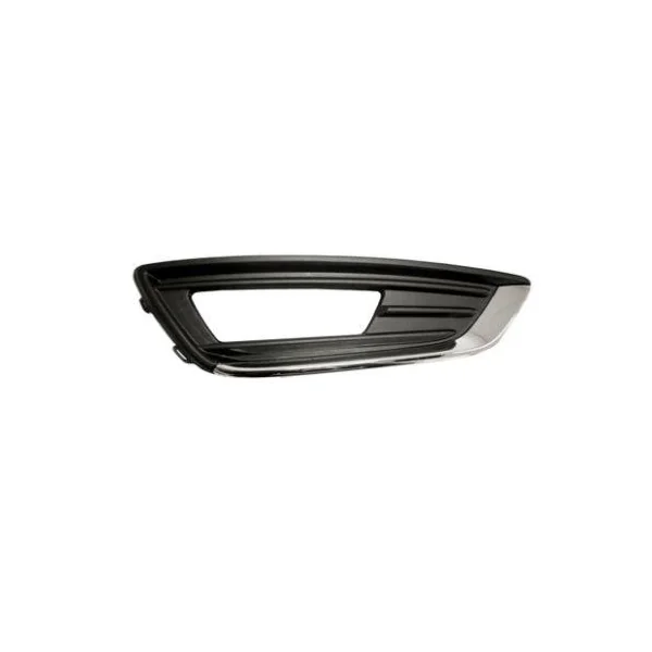 Grille latérale droite pare-chocs avant pour FORD FOCUS III phase 2 2014-2018, avec trou, profil chromé, Neuve