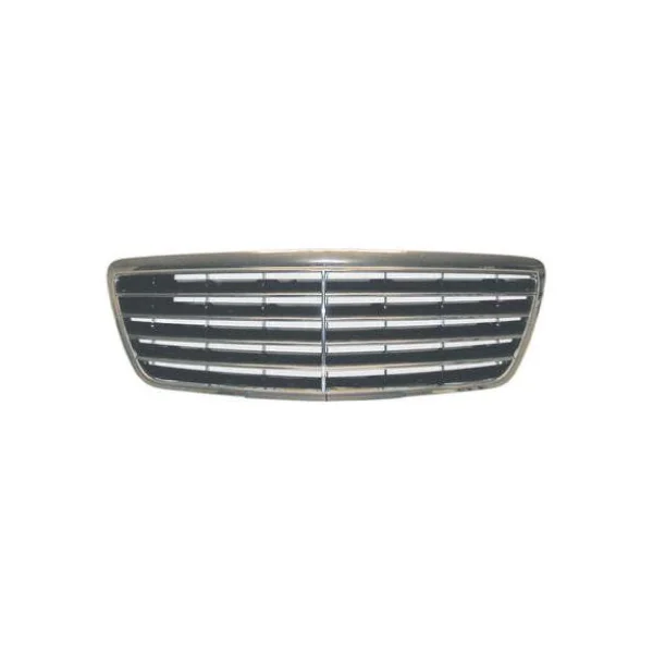 Grille radiateur pour MERCEDES CLASSE E 1999-2002 (W210), complète, noire, Mod. AVANT-GARDE, Neuve