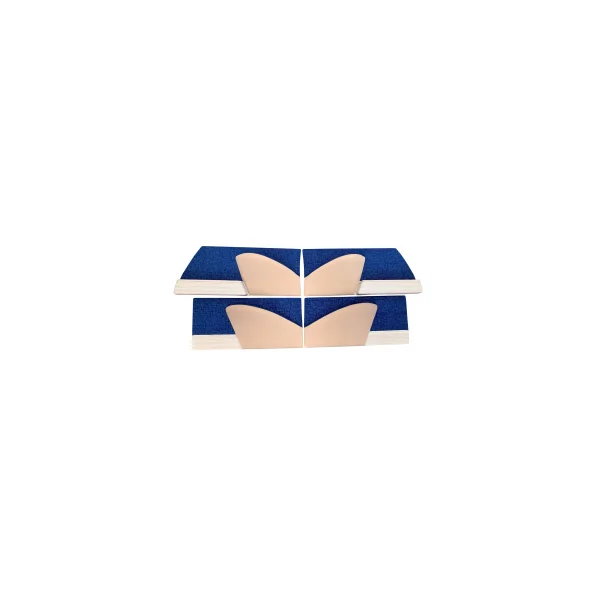 Jeu de 4 Panneaux Porte ID/DS Tissu "Bleu Standard" (avant 65)