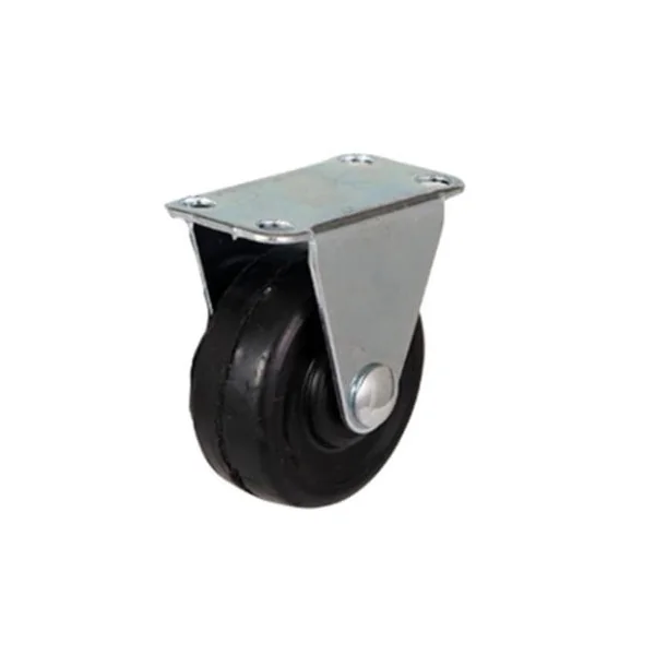 Jeu de roulettes fixes et pivotantes 40 mm - hauteur totale 50 mm