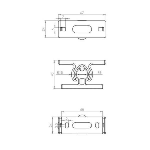 Kit complet pour bloquer la porte à l'ouverture
