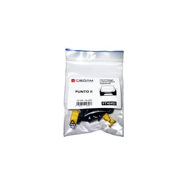 Kit de fixation assemblage Pare chocs avant pour FIAT PUNTO II 1999 - 2003 (Tous modèles), Neuf