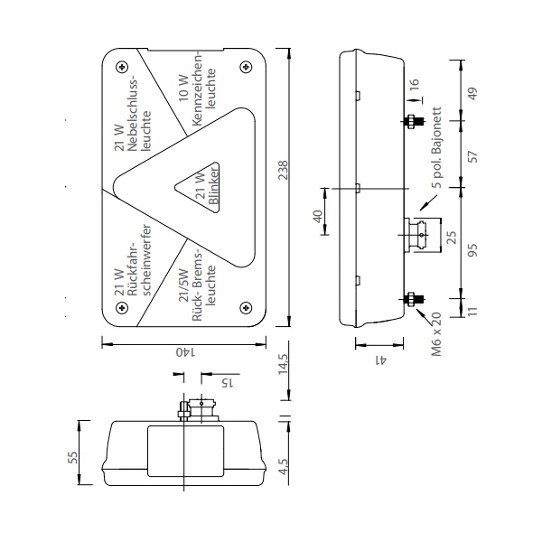 Kit d'éclairage - Aspock Multipoint 5 - 13 broches - Plug & Play