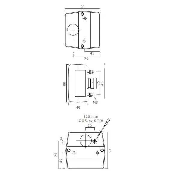 Kit d'éclairage - Aspöck Minipoint - 4 mètres de câble principal - 7 broches - Plug & Play