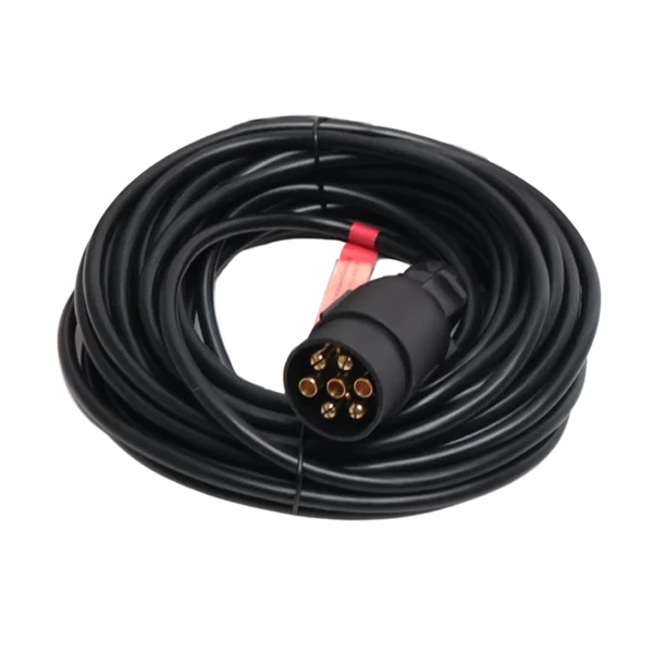 Kit d’éclairage magnétique - câble principal de 12 mètres - 7 broches - Plug & Play - idéal pour les remorques bateaux