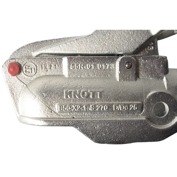 Knott AV50 - rond 50 mm - 2700 kg - Boîtier d'attelage freinée - Serrures intégrées incluses
