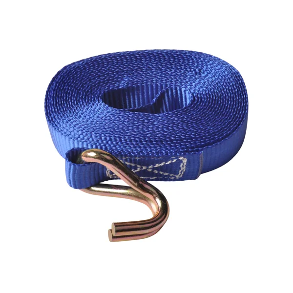 Lot de 2 sangles d'arrimage - 500x2,5 cm - bleu - charge de rupture 1500 kg