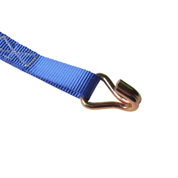 Lot de 2 sangles d'arrimage - 500x2,5 cm - bleu - charge de rupture 1500 kg