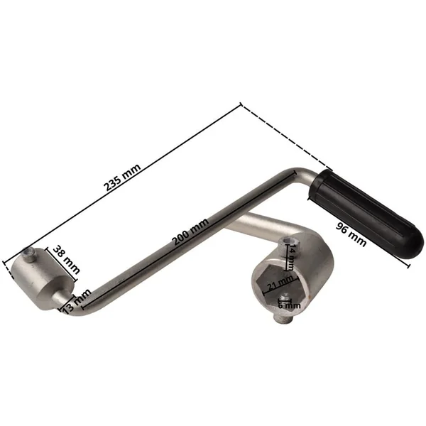 Manivelle pour Treuil manuel 21mm Noix