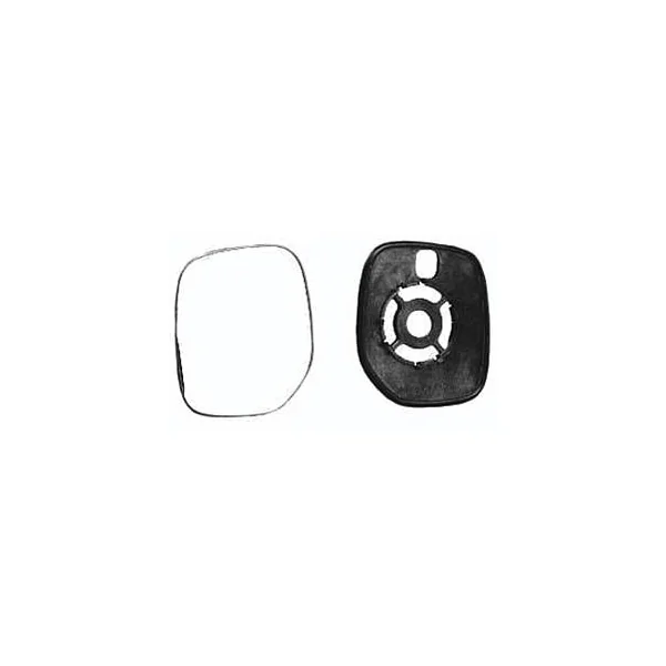 Miroir Glace rétroviseur droit pour PEUGEOT PARTNER I phase 2, 2002-2008, à clipser, Neuf