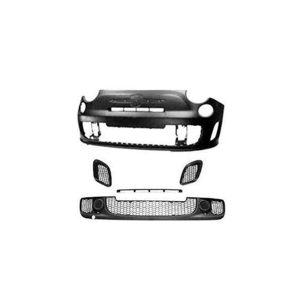 Pare chocs avant pour FIAT 500 phase 1, 2007-2015 (kit Abarth), complet (sans logo) Neuf à peindre