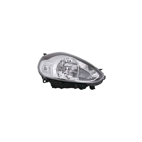 Phare Optique avant droit pour FIAT PUNTO EVO, 2009-2011, H4, fond chromé, Neuf