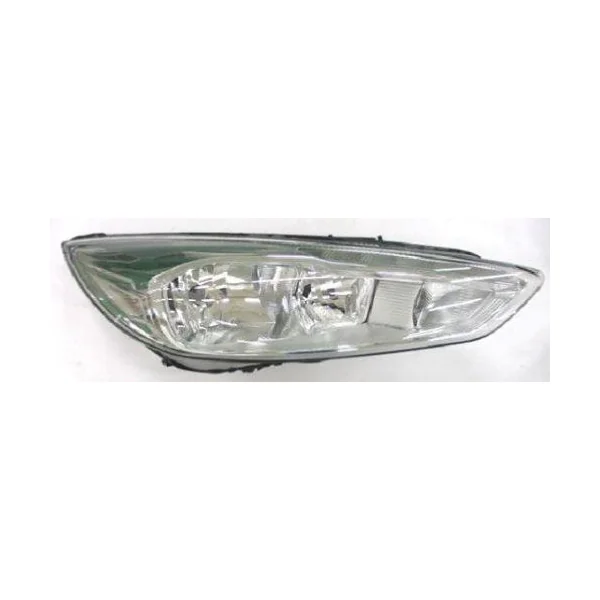 Phare Optique avant droit à LED pour FORD FOCUS III phase 2 2014-2018, H7+H1, corps chromé, Neuf