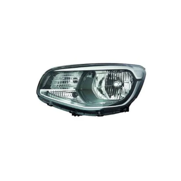 Phare Optique avant gauche pour KIA SOUL 2014-2016, H4, avec lumière diurne et corps noir, Neuf