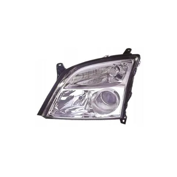 Phare Optique avant gauche pour OPEL VECTRA 2002-2005, H7+H7, avec corps chromé, Neuf