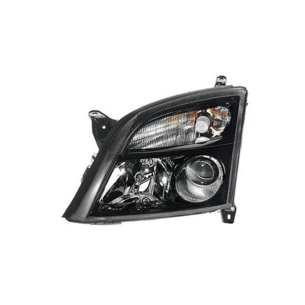 Phare Optique avant gauche pour OPEL VECTRA 2002-2005, H7+H7, avec corps noir, Neuf