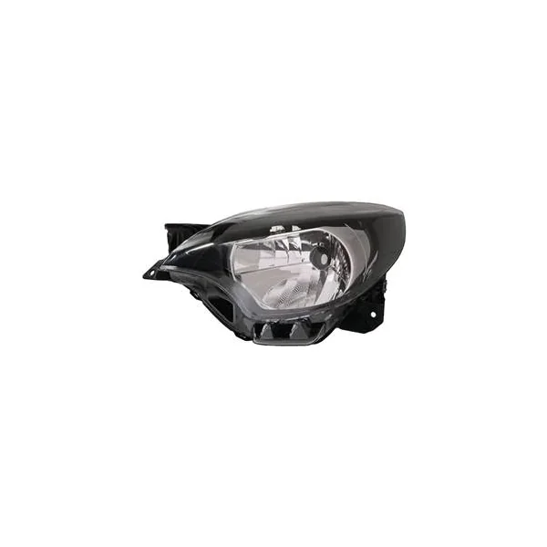Phare Optique avant gauche pour RENAULT TWINGO II phase 2, 2012-2014, H4, fond noir, Neuf