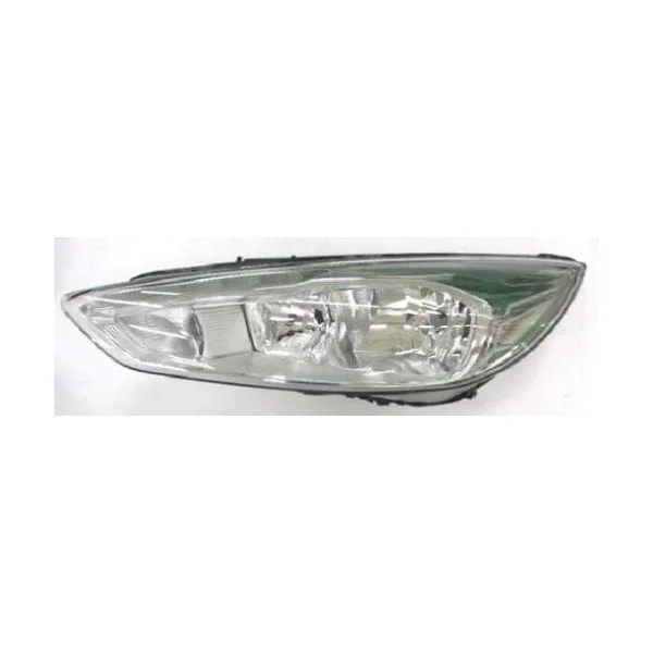Phare Optique avant gauche à LED pour FORD FOCUS III phase 2 2014-2018, H7+H1, corps chromé, Neuf