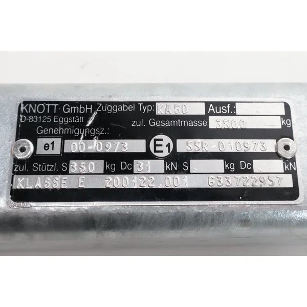 Plaque d’adaptation Knott - entraxe 166 mm - hauteur 50 mm