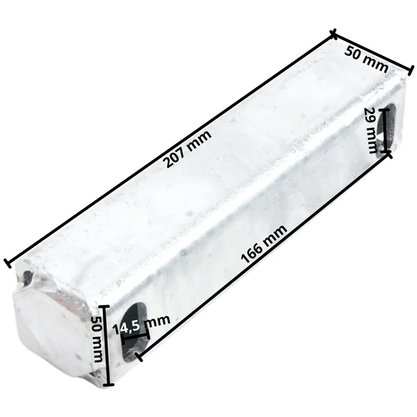 Plaque d’adaptation Knott - entraxe 166 mm - hauteur 50 mm