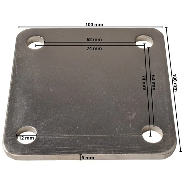 Plaque de montage 100x100x6 mm
