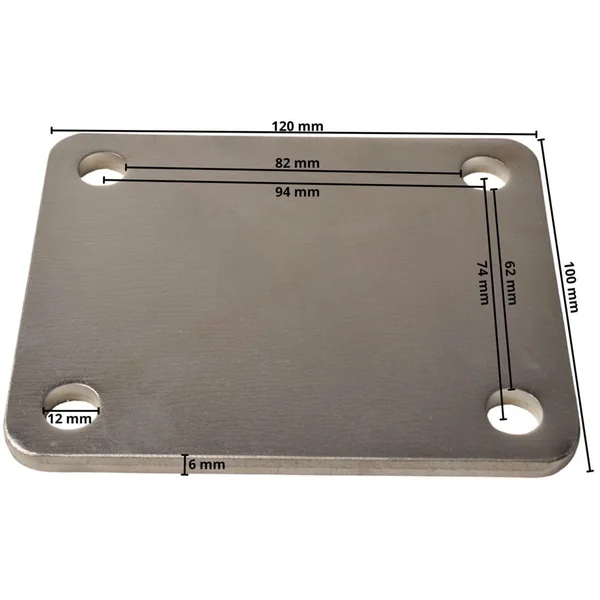 Plaque de montage 120x100x6 mm