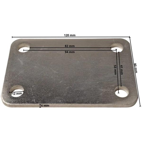 Plaque de montage 120x80x6 mm