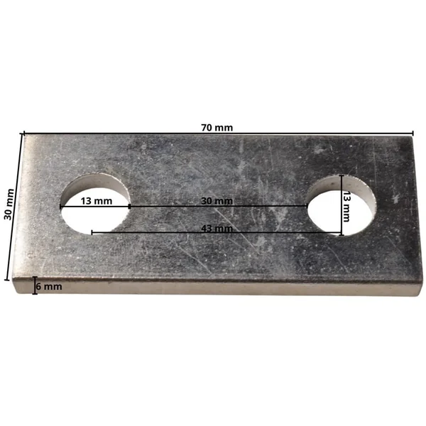 Plaque de montage - 70x30x6 mm