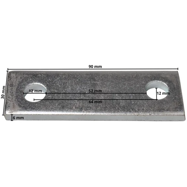 Plaque de montage - 90x30x6 mm