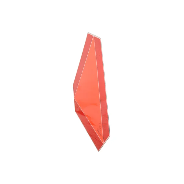 Plaque de signalisation trafic lent - 36x41 cm - Aluminium