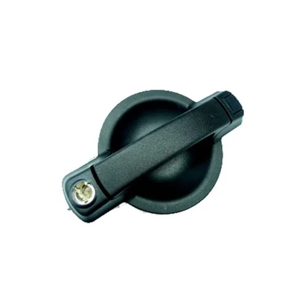 Poignée de porte avant droite pour FIAT DOBLO I ph. 1 2001-2005, extérieure, Noire, trou barillet