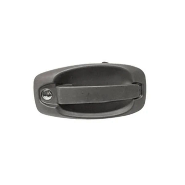 Poignée de porte battante pour FIAT DOBLO II ph. 1 2010-2015, extérieure, Noire, trou barillet