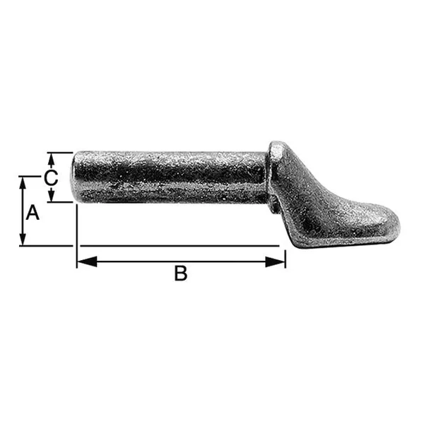 Pouce à souder 15x65 mm