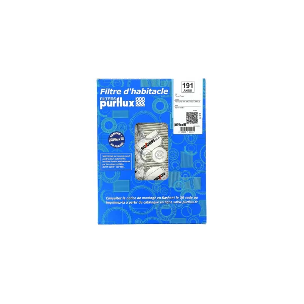 PURFLUX FILTRE D'HABITACLE AH191Y N°191