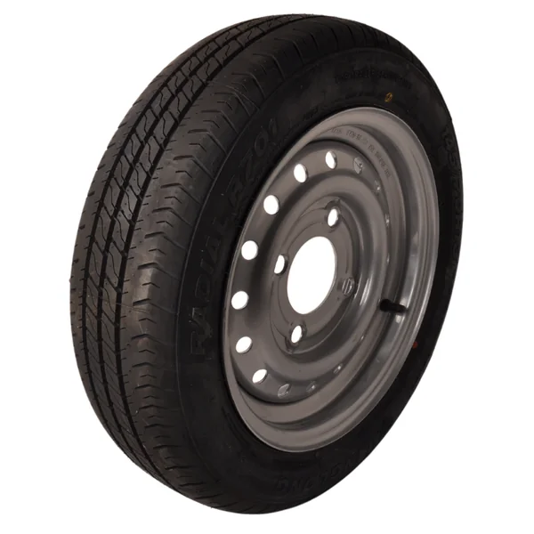 Roue complète de remorque - 145/70R13 - entraxe : 4x130 - capacité de charge : 375 kg - diamètre du moyeu : 85 mm