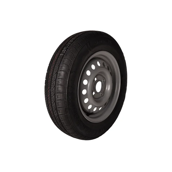 Roue complète de remorque - 145/80R13 - entraxe : 4x100 - capacité de charge : 425 kg - diamètre du moyeu : 57 mm