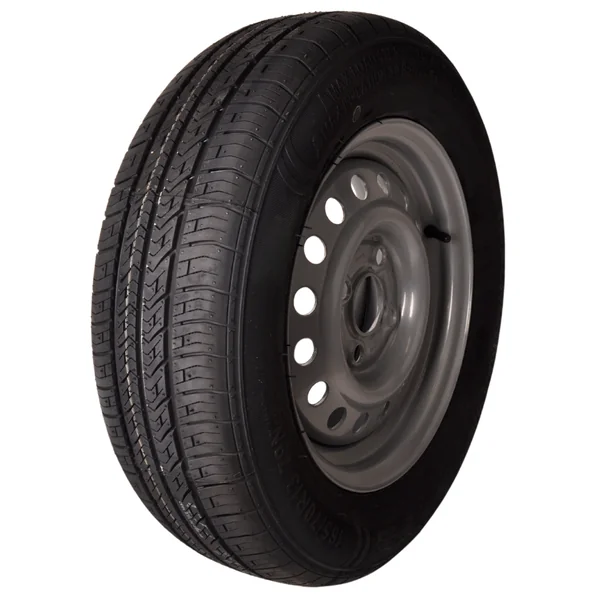 Roue complète de remorque - 165/70R13 - entraxe : 4x100 - capacité de charge : 437 kg - diamètre du moyeu : 57 mm