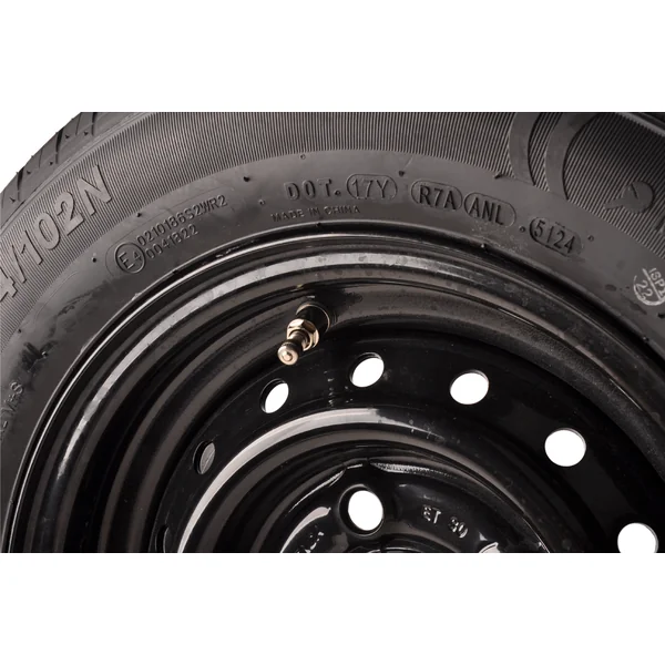 Roue complète de remorque - 185/60R12C - jante noir - entraxe : 5x112 - capacité de charge : 900 kg - diamètre du moyeu : 67 mm