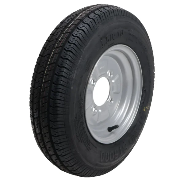Roue complète de remorque - 4.50-10 - entraxe : 4x115 - capacité de charge : 400 kg - diamètre du moyeu : 85 mm - 6PR