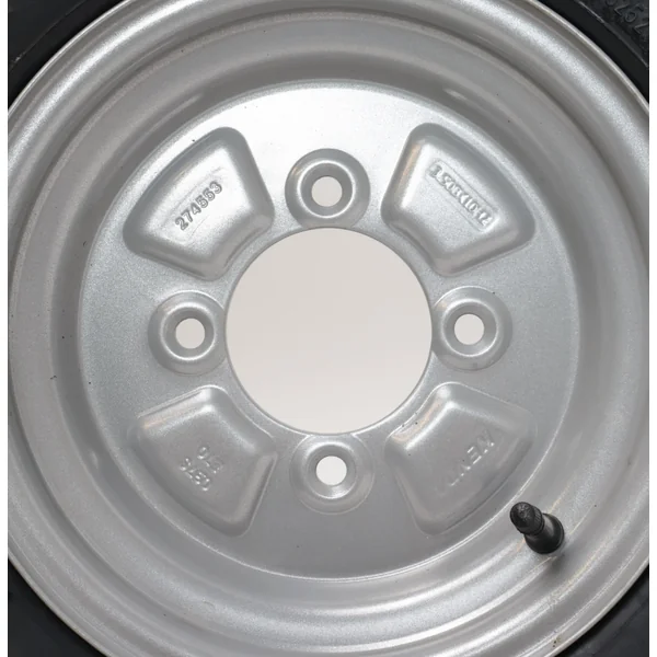 Roue complète de remorque - 5.20-10 - entraxe : 4x115 - capacité de charge : 355 kg - diamètre du moyeu : 85 mm - 4PR