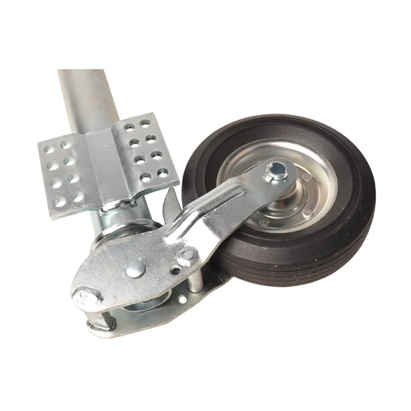 Roue jockey - 60 mm rond - capacité de charge : 250 kg - automatique pliante