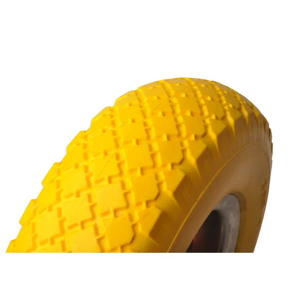 Roulette fixe PU 3.00-4 - 80 kg - hauteur totale : 300 mm